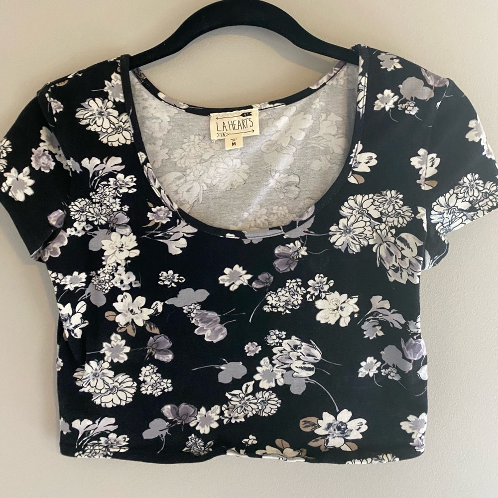 floral crop top